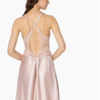 Pierre Cardin 2li Pudra Saten Kısa Gecelik Sabahlık 4300 