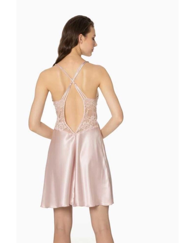 Pierre Cardin 2li Pudra Saten Kısa Gecelik Sabahlık 4300 Pierre Cardin 2li Pudra Saten Kısa Gecelik Sabahlık 4300