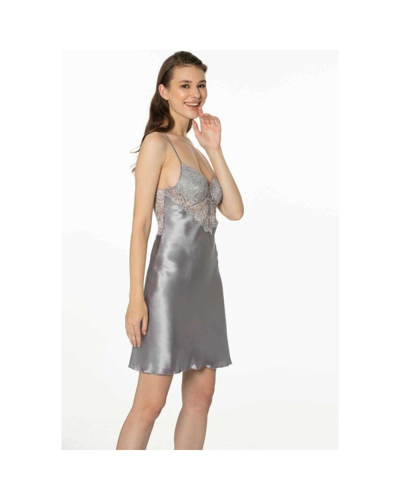 Pierre Cardin 2li Saten Kısa Gecelik Sabahlık 4300 royal