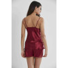 Pierre Cardin 425 Saten Şort Takım bordo Pierre Cardin 425 Saten Şort Takım bordo