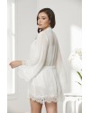 Pierre Cardin 4lü Gecelik Sabahlık Şort Çeyiz Set 7005 Ekru