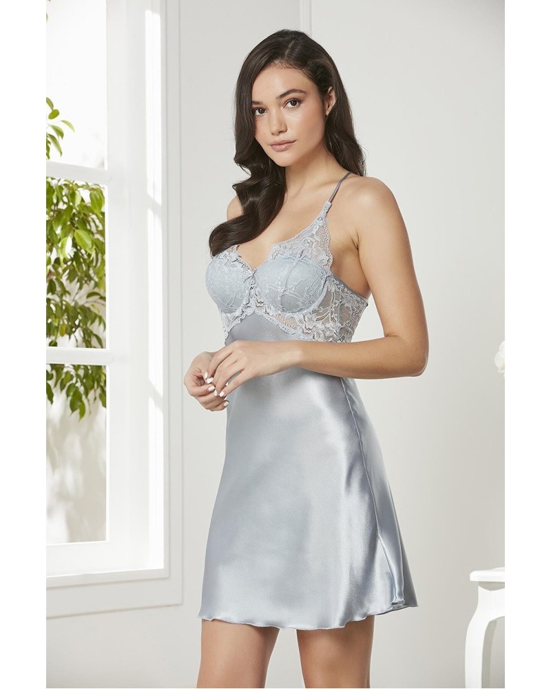 Pierre Cardin 4lü Gecelik Sabahlık Şort Çeyiz Set 7005 Mist