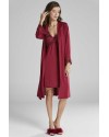 Pierre Cardin 5040 6'lı Modal Gecelik Sabahlık Çeyiz Seti Bordo