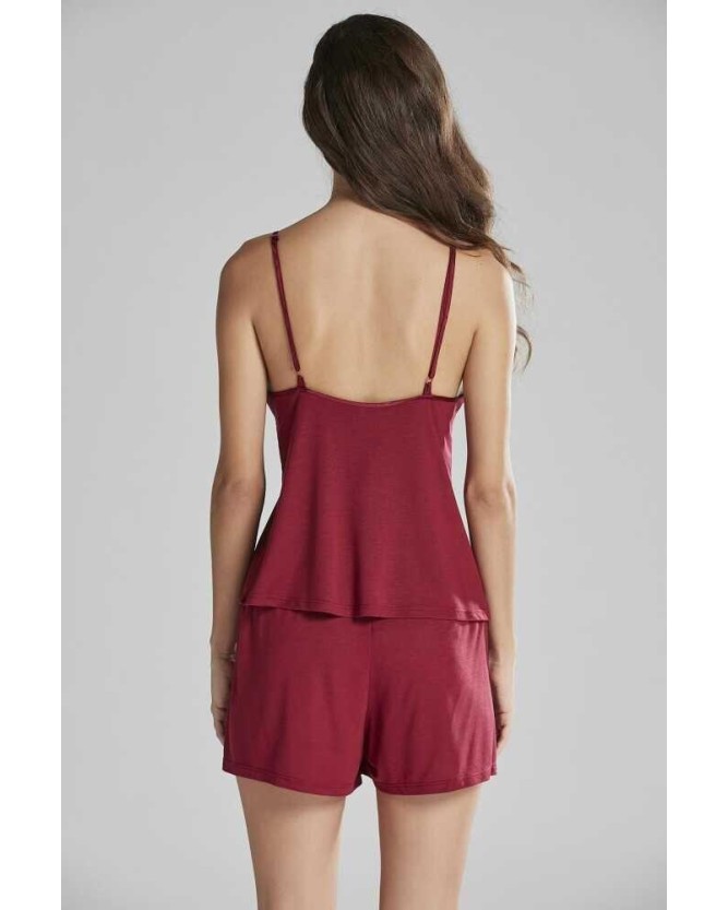 Pierre Cardin 5040 6'lı Modal Gecelik Sabahlık Çeyiz Seti Bordo