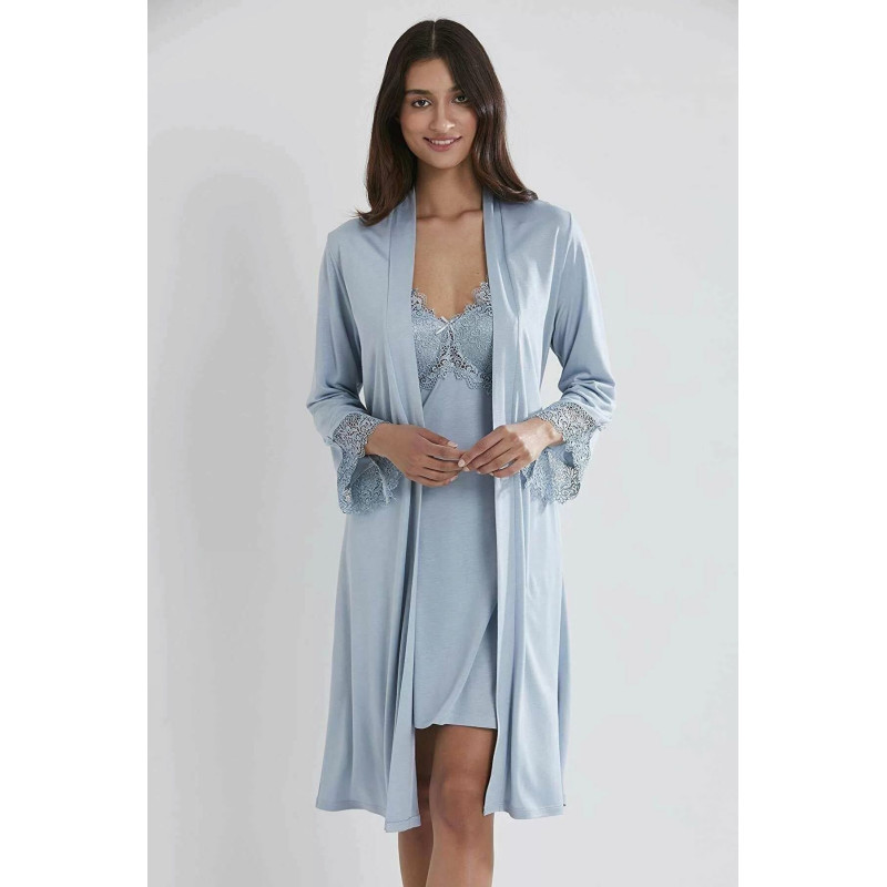 Pierre Cardin 5040 6'lı Modal Gecelik Sabahlık Çeyiz Seti Mist