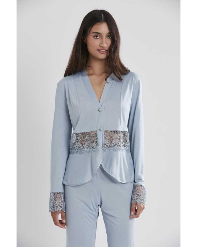 Pierre Cardin 5040 6'lı Modal Gecelik Sabahlık Çeyiz Seti Mist Pierre Cardin 5040 6'lı Modal Gecelik Sabahlık Çeyiz Seti Mist