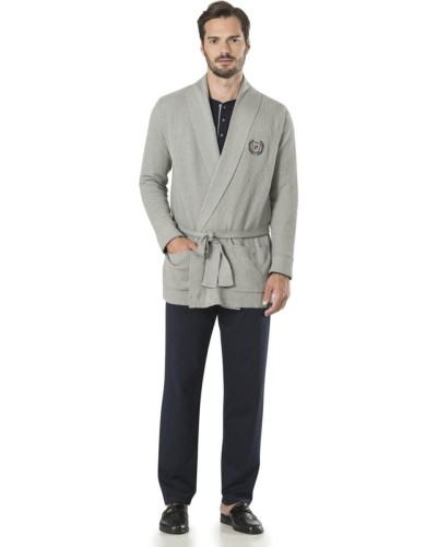 Pierre Cardin 5595 5'li Röpteşambır Pijama Seti - Gri