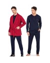 Pierre Cardin 5605 3'lü Röpteşambır Pijama Seti - Bordo Pierre Cardin 5605 3'lü Röpteşambır Pijama Seti - Bordo
