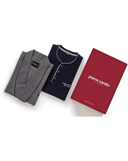 Pierre Cardin 5610 Erkek Çeyizlik Rop Pijama Takım-Lacivert Pierre Cardin 5610 Erkek Çeyizlik Rop Pijama Takım-Lacivert