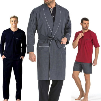 Pierre Cardin 5li Penye Robdöşambr Damat Pijama Set 5560