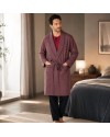 Pierre Cardin 5li Penye Robdöşambr Damat Pijama Set 5560 Bordo Pierre Cardin 5li Penye Robdöşambr Damat Pijama Set 5560 Bordo