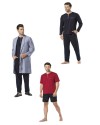 Pierre Cardin 5li Penye Robdöşambr Şort Pijama Set 5590