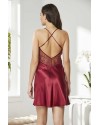 Pierre Cardin 6'lı Bordo Kısa Gecelik Sabahlık Çeyiz Set 6040