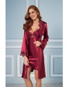Pierre Cardin 6'lı Bordo Midi Gecelik Sabahlık Set 6335