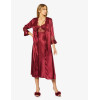 Pierre Cardin 6'lı Bordo Uzun Gecelik Sabahlık Set 6025
