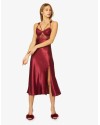Pierre Cardin 6'lı Bordo Uzun Gecelik Sabahlık Set 6025 Pierre Cardin 6'lı Bordo Uzun Gecelik Sabahlık Set 6025