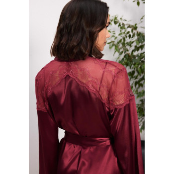Pierre Cardin 6'lı Bordo Gecelik Sabahlık Set 6035 Pierre Cardin 6'lı Bordo Gecelik Sabahlık Set 6035