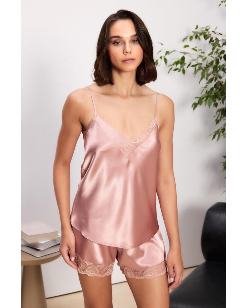 Pierre Cardin 6'lı Brandy Uzun Gecelik Sabahlık Set 6035