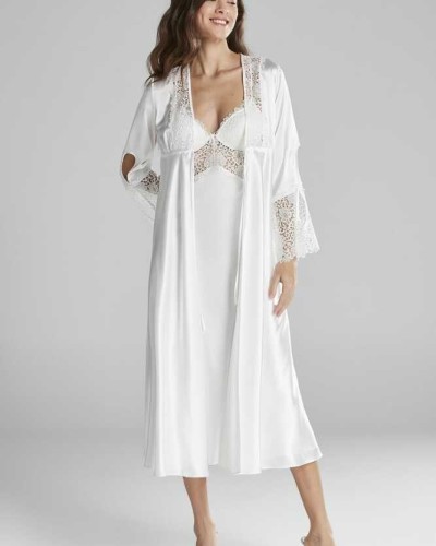 Pierre Cardin Ekru 6'lı Full Güpür Gecelik Sabahlık TK 6620