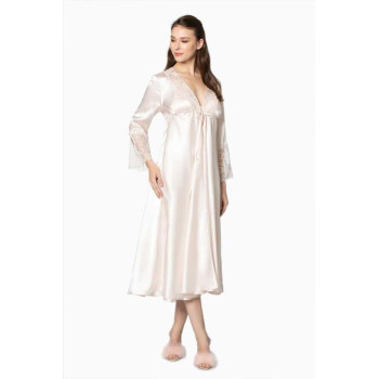 Pierre Cardin İnci 6'lı Full Güpür Gecelik Sabahlık TK 6620