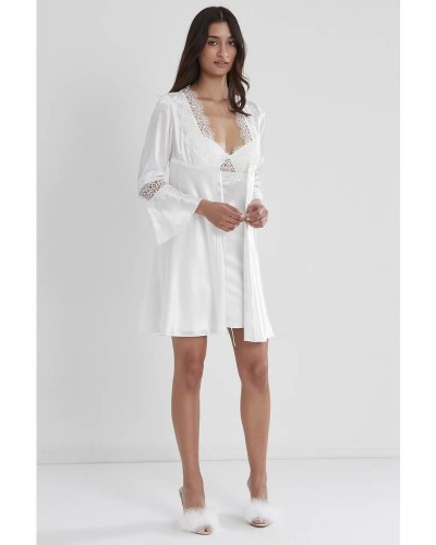 Pierre Cardin 6'lı Kaplı Gecelik Sabahlık Set 6325 Ekru Renk