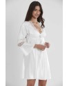 Pierre Cardin 6'lı Kaplı Gecelik Sabahlık Set 6325 Ekru Renk