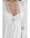 Pierre Cardin 6'lı Kaplı Gecelik Sabahlık Set 6325 Ekru Renk
