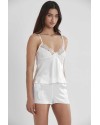 Pierre Cardin 6'lı Kaplı Gecelik Sabahlık Set 6325 Ekru Renk