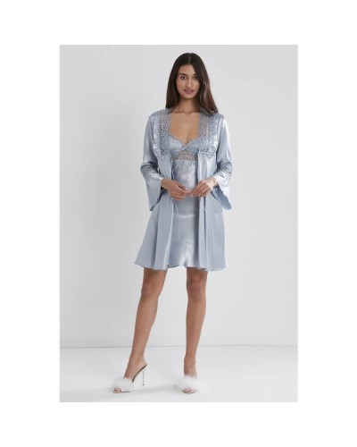 Pierre Cardin 6'lı Kaplı Gecelik Sabahlık Set 6325 Mist