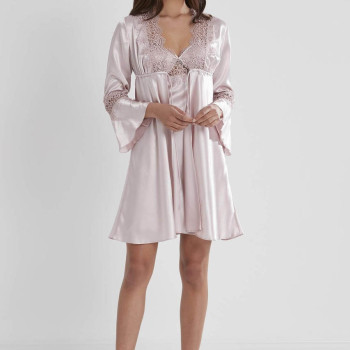 Pierre Cardin 6'lı Kaplı Gecelik Sabahlık Set 6325 Pudra