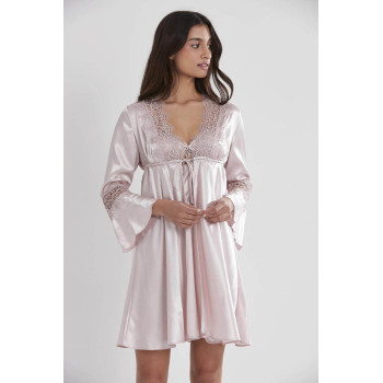 Pierre Cardin 6'lı Kaplı Gecelik Sabahlık Set 6325 Pudra Pierre Cardin 6'lı Kaplı Gecelik Sabahlık Set 6325 Pudra