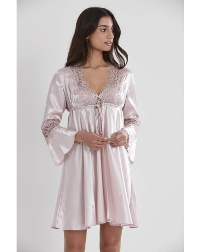 Pierre Cardin 6'lı Kaplı Gecelik Sabahlık Set 6325 Pudra Pierre Cardin 6'lı Kaplı Gecelik Sabahlık Set 6325 Pudra