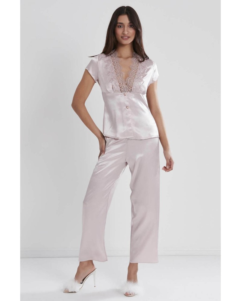 Pierre Cardin 6'lı Kaplı Gecelik Sabahlık Set 6325 Pudra Pierre Cardin 6'lı Kaplı Gecelik Sabahlık Set 6325 Pudra