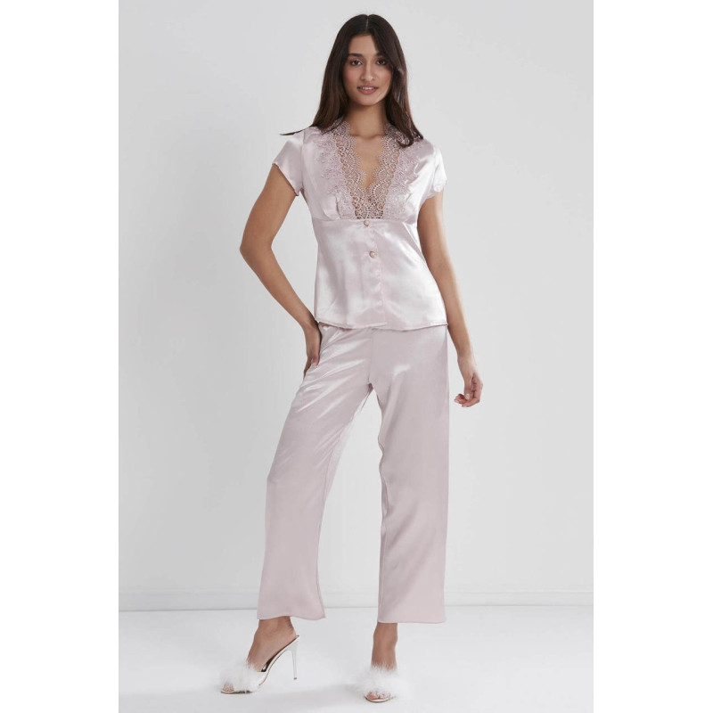 Pierre Cardin 6'lı Kaplı Gecelik Sabahlık Set 6325 Pudra Pierre Cardin 6'lı Kaplı Gecelik Sabahlık Set 6325 Pudra