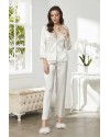 Pierre Cardin 6'lı Kaplı Gecelik Sabahlık Set 6425 ekru Pierre Cardin 6'lı Kaplı Gecelik Sabahlık Set 6425 ekru