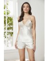 Pierre Cardin 6'lı Kaplı Gecelik Sabahlık Set 6425 ekru Pierre Cardin 6'lı Kaplı Gecelik Sabahlık Set 6425 ekru