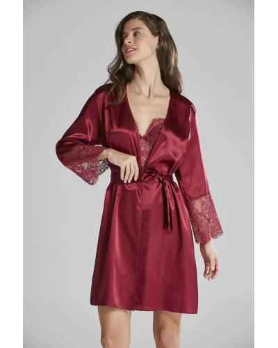 Pierre Cardin 6'lı Kaplı Midi Gecelik Sabahlık Set 6015 Bordo