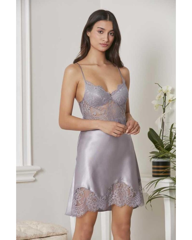 Pierre Cardin 6'lı Kaplı Midi Gecelik Sabahlık Set 6015 Royal Pierre Cardin 6'lı Kaplı Midi Gecelik Sabahlık Set 6015 Royal