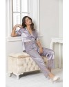 Pierre Cardin 6'lı Kaplı Midi Gecelik Sabahlık Set 6015 Royal Pierre Cardin 6'lı Kaplı Midi Gecelik Sabahlık Set 6015 Royal