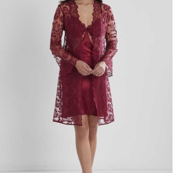 Pierre Cardin 6'lı Kaplı Midi Gecelik Sabahlık Set 6225