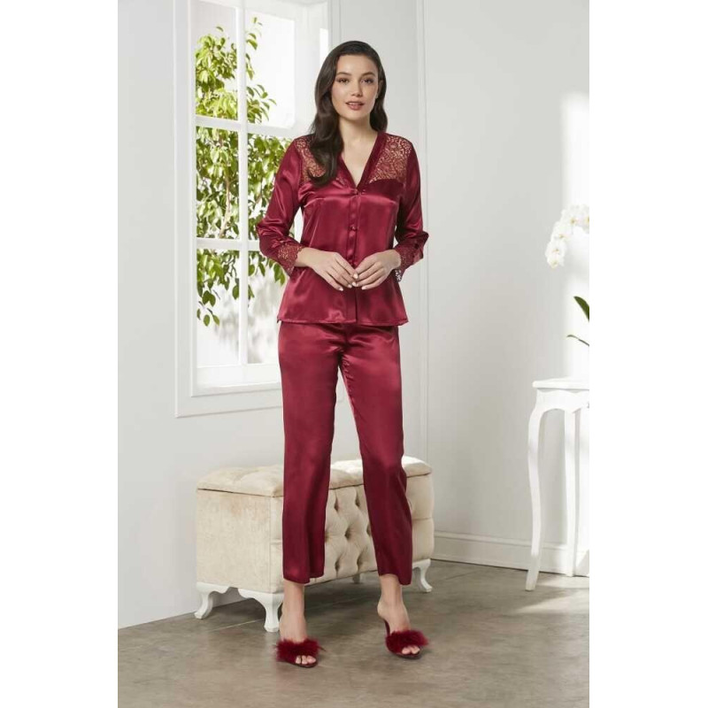 Pierre Cardin 6'lı Kaplı Midi Gecelik Sabahlık Set 6625