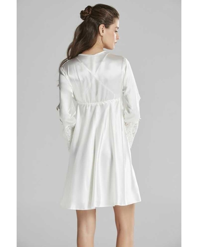 Pierre Cardin 6'lı Ekru Kaplı Midi Gecelik Sabahlık Set 6625 Pierre Cardin 6'lı Ekru Kaplı Midi Gecelik Sabahlık Set 6625