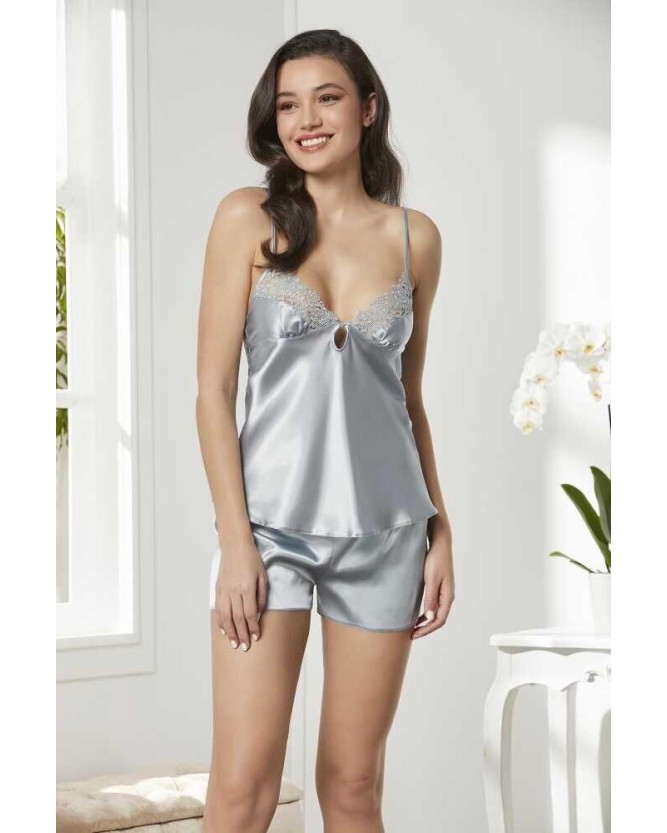 Pierre Cardin 6'lı Kaplı Midi Gecelik Sabahlık Set 6625 Mist Pierre Cardin 6'lı Kaplı Midi Gecelik Sabahlık Set 6625 Mist