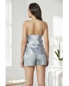 Pierre Cardin 6'lı Kaplı Midi Gecelik Sabahlık Set 6625 Mist Pierre Cardin 6'lı Kaplı Midi Gecelik Sabahlık Set 6625 Mist