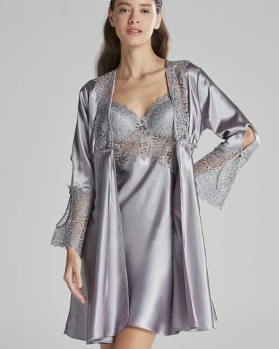 Pierre Cardin 6'lı Kaplı Midi Gecelik Sabahlık Set 6625 Royal