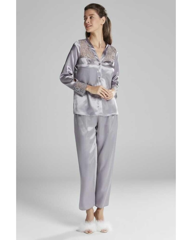 Pierre Cardin 6'lı Kaplı Midi Gecelik Sabahlık Set 6625 Royal