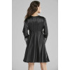 Pierre Cardin 6'lı Kaplı Midi Gecelik Sabahlık Set 6625 Siyah Pierre Cardin 6'lı Kaplı Midi Gecelik Sabahlık Set 6625 Siyah