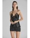 Pierre Cardin 6'lı Kaplı Midi Gecelik Sabahlık Set 6625 Siyah Pierre Cardin 6'lı Kaplı Midi Gecelik Sabahlık Set 6625 Siyah