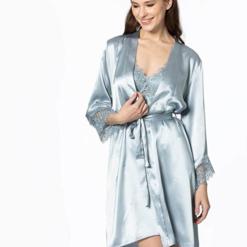 Pierre Cardin 6'lı Kısa Gecelik Sabahlık Çeyiz Set 6040 Mist