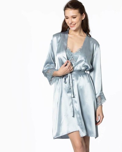 Pierre Cardin 6'lı Kısa Gecelik Sabahlık Çeyiz Set 6040 Mist